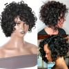 [Short Bouncy Pixie Cut Wig] Unice Hair Short Loose Curly Wigs Brazilian Hair Bouncy Waves Pixie Cut Wig Fluffy Curls Bob Wig For Women Human Hair Wig