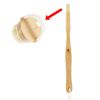 Bath Brush 15" Shower Body Back Scrubber with Long Handle Detachable Brush